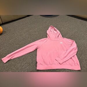 EUC NIKE sweatshirt casual active pink Women’s Sz M pullover crew neck LS nice!